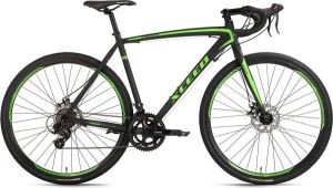 KS Cycling Fiets Gravelfiets racefiets 28'' Xceed zwart-groen 54 cm