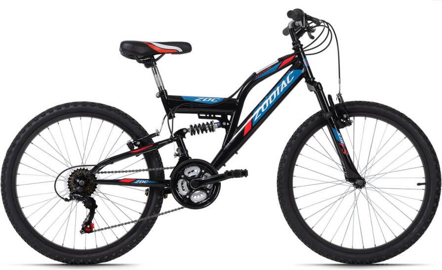 KS Cycling Fiets Kinder-Mountainbike 24'' Zodiac RH 38 cm zwart-rood 38 cm