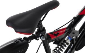 KS Cycling Fiets Mountainbike ATB Fully 24'' Crusher zwart-rood 41 cm