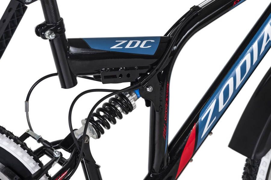 KS Cycling Fiets Mountainbike ATB Volledig 26 Zoll Zodiac zwart-rood 48 cm