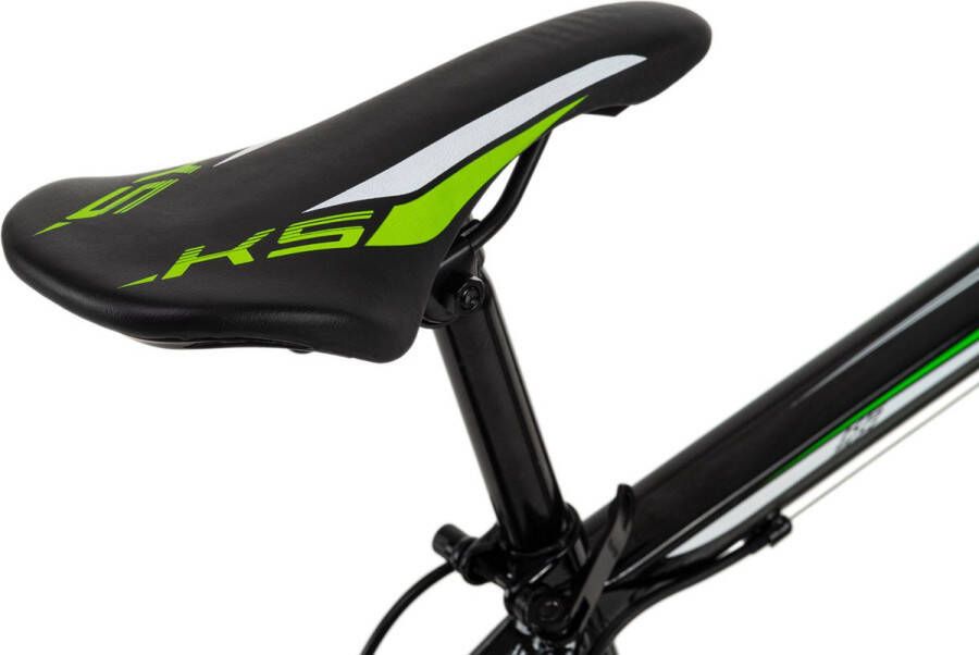KS Cycling Fiets Mountainbike hardtail 26 inch Sharp zwart groen