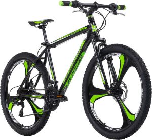 KS Cycling Fiets Mountainbike hardtail 26 inch Sharp zwart-groen