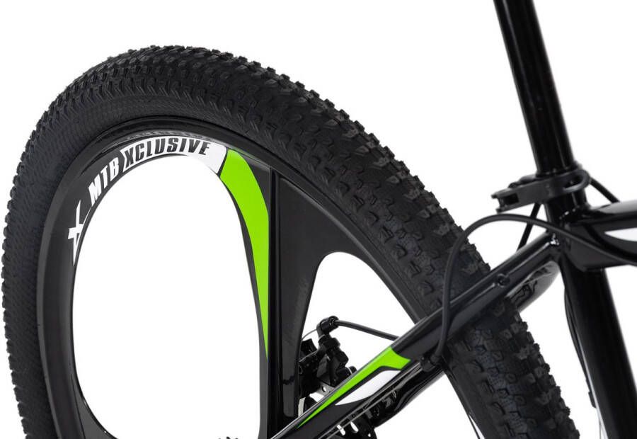 KS Cycling Fiets Mountainbike hardtail 26 inch Sharp zwart-groen