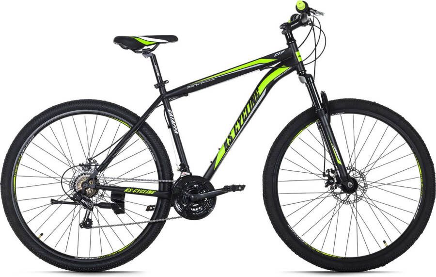 KS Cycling Fiets Mountainbike hardtail 29 inch Catappa zwart-groen