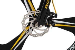 KS Cycling Fiets Mountainbike volledig 26 inch Bliss zwart-geel 47 cm