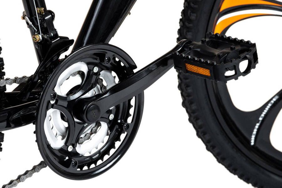 KS Cycling Fiets Mountainbike volledig 26 inch Bliss zwart-oranje 47 cm