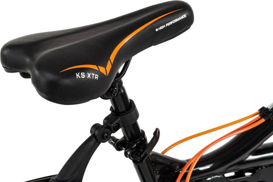 KS Cycling Fiets Mountainbike volledig 26 inch Bliss zwart oranje 47 cm