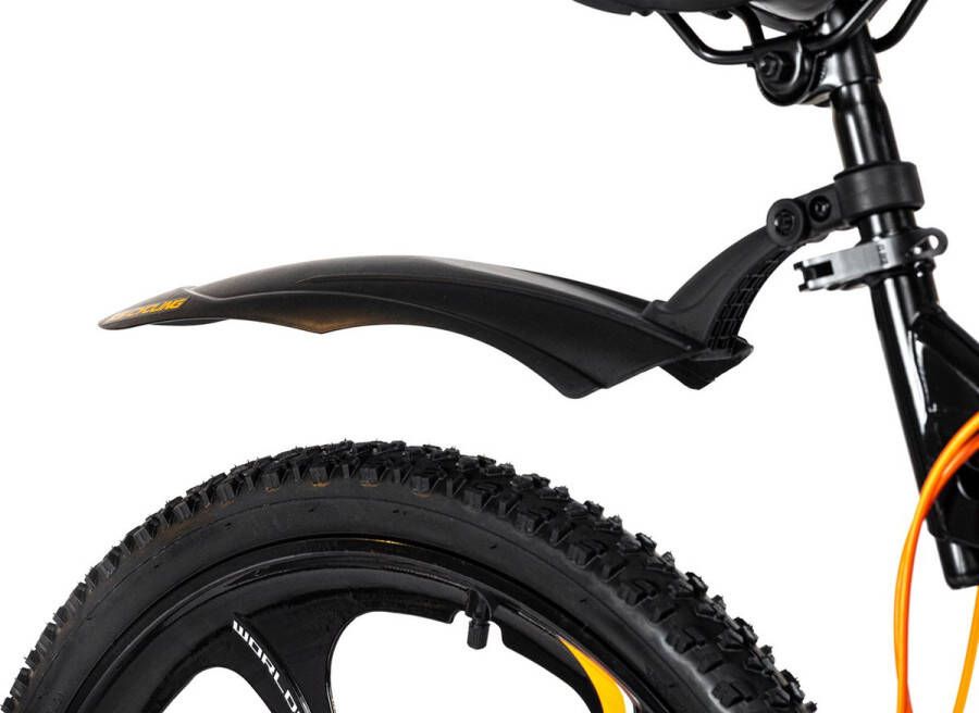 KS Cycling Fiets Mountainbike volledig 26 inch Bliss zwart-oranje 47 cm