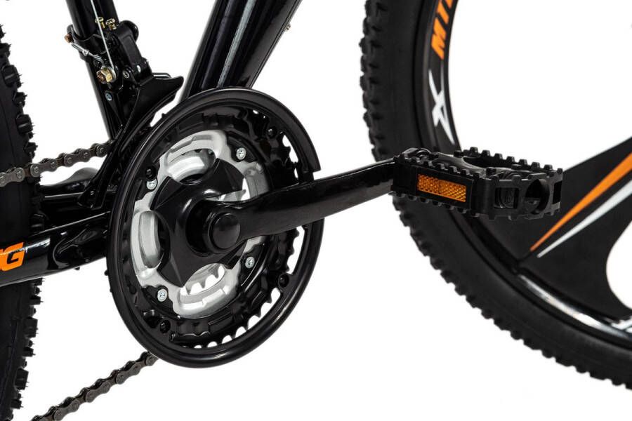 KS Cycling Fiets Mountainbike volledig 26 inch Bliss zwart-oranje 47 cm
