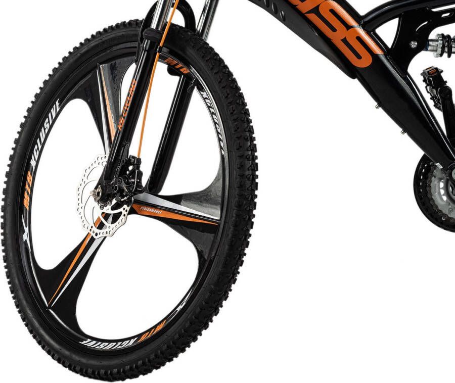 KS Cycling Fiets Mountainbike volledig 26 inch Bliss zwart-oranje 47 cm