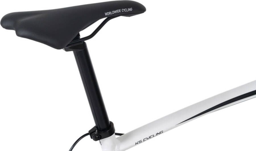 KS Cycling Fiets Racefiets 28 inch Imperious wit-zwart