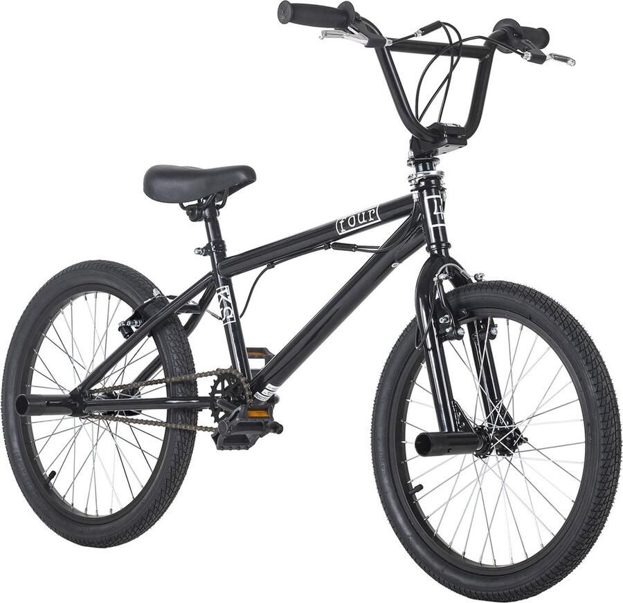 KS Cycling Fiets 20'' freestyle BMX Four zwart 26 cm