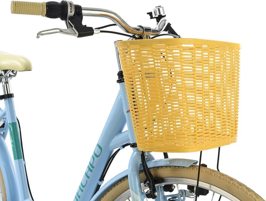 KS Cycling Fiets Stadsfiets 6 versnellingen Cantaloupe 28 inch blauw 48 cm