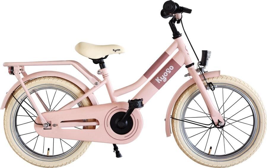 Kinderfiets 16 Kyoso Blossom Breeze met remnaaf mat roze alleen verkrijgbaar via vakhandel