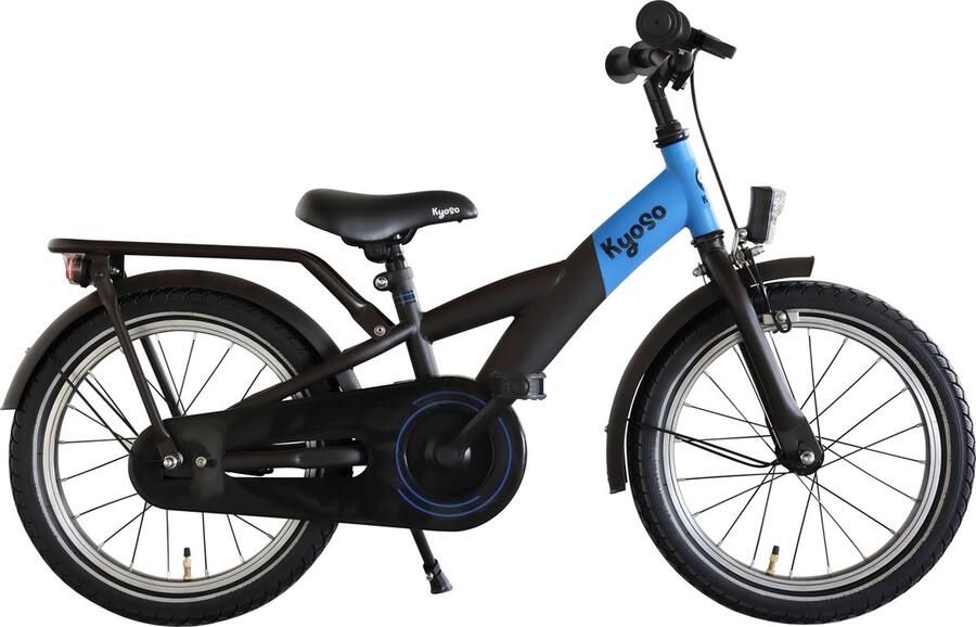 Kinderfiets 16 Kyoso X-Rider met remnaaf zwart blauw alleen verkrijgbaar via vakhandel - Foto 2