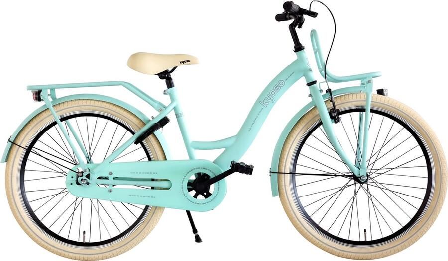Kyoso Kinderfiets 24 Blossom Breeze met remnaaf mat mintgroen alleen verkrigbaar via vakhandel - Foto 2