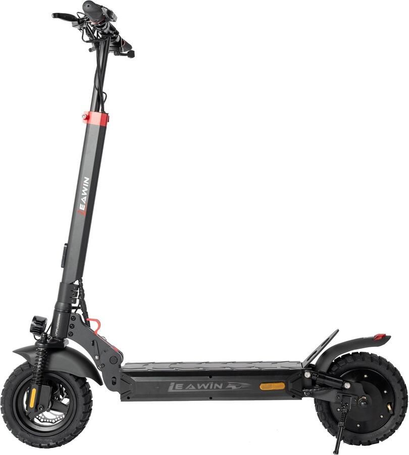 Leawin 【BLACK Friday Deals】 T4 Elektrische Step 873 Wh Accu Actieradius 60 km 500W Motor Anti-diefstalmodus Slimme bediening via Bluetooth en App 10 inch opblaasbare banden Opvouwbare Hoogwaardige voor- en achtervering HD-display