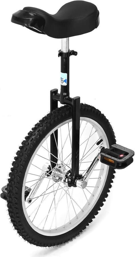 Lexium Store Roulettewiel Eenwieler Zwart 20 inch Balans en Trainingswiel voor Volwassenen en Kinderen - Foto 1