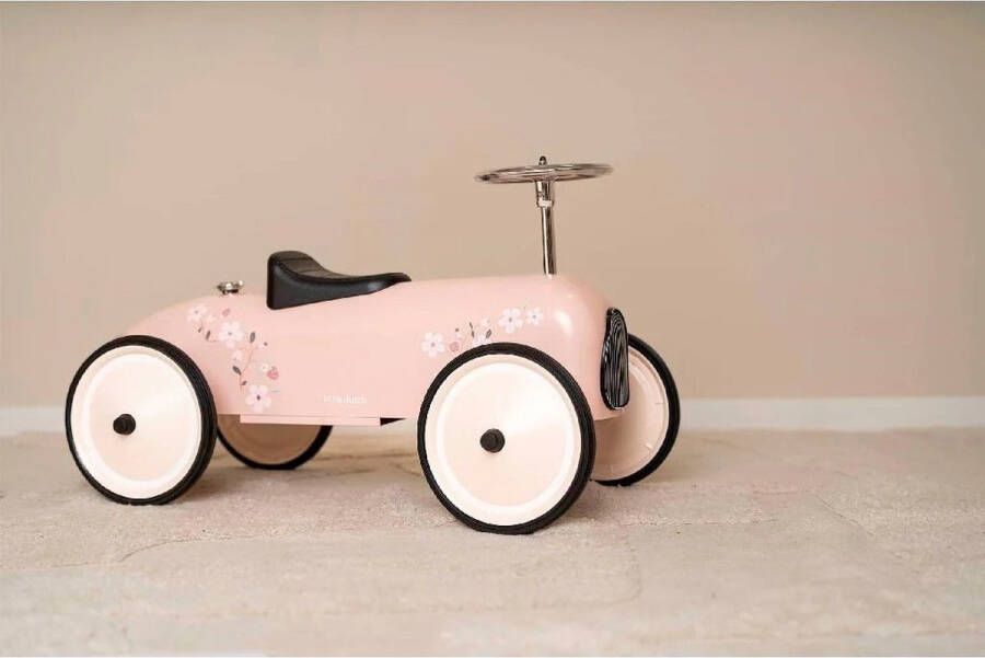 Little Dutch Retro Loopauto Roze