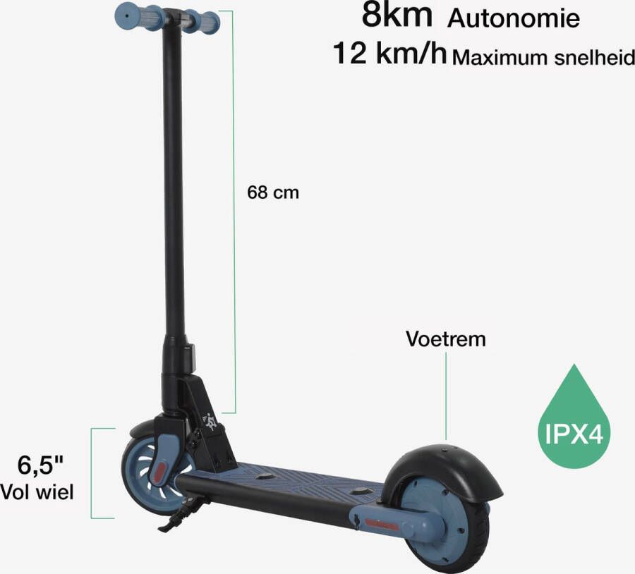 Logicom Wispeed T650 Elektrische step kinderen Blauw 8 km bereik Max 12km u