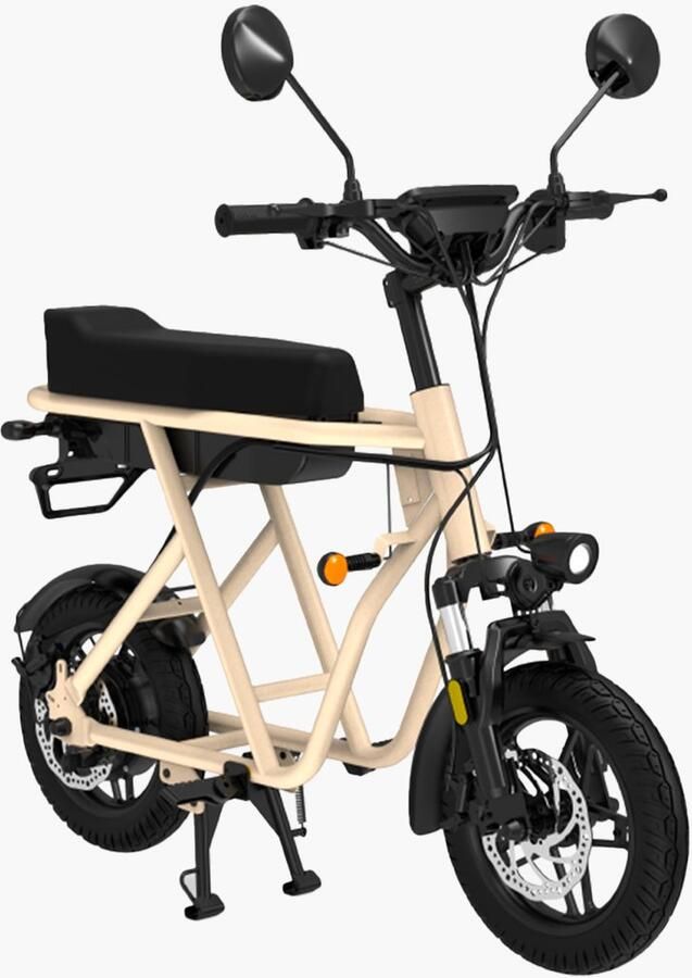Logicom Wispeed Wimob Scoot Elektrische Scooter 25 km u 40 km Actieradius 350W Motor LED Display IPX5 Sand