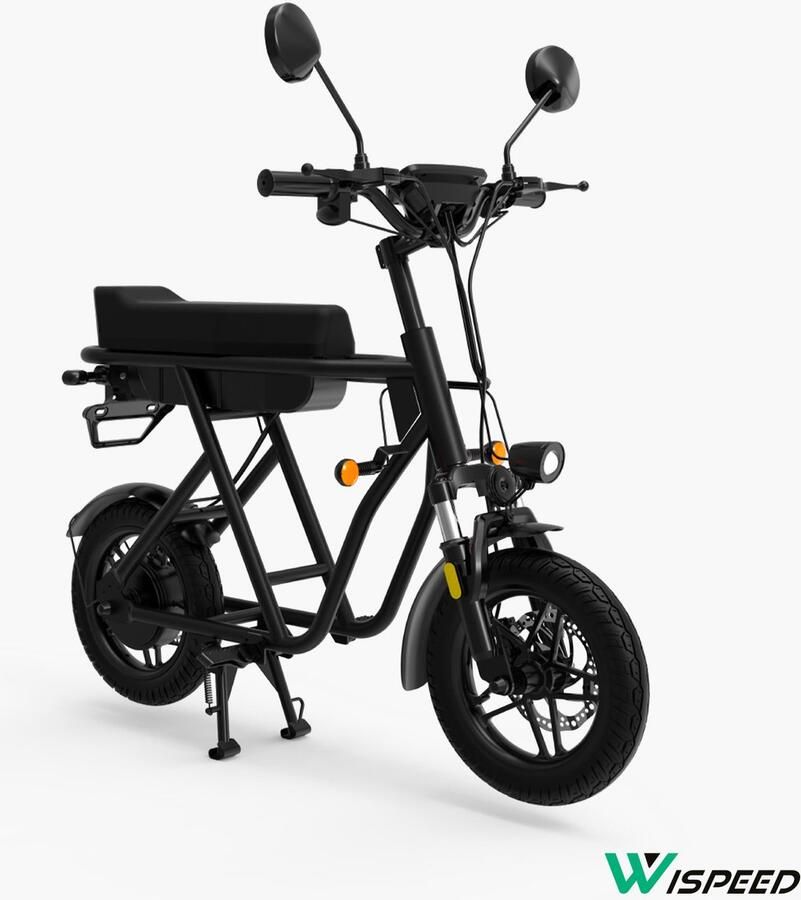 Logicom Wispeed Wimob Scoot Elektrische Scooter 25 km u 40 km Actieradius 350W Motor LED Display IPX5 Zwart