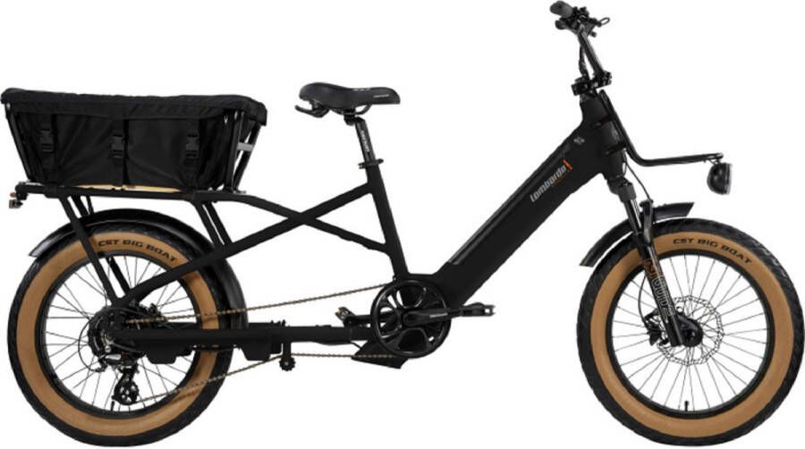 Lombardo MONDELLO 20 INCH H40 LONGTAIL E-BIKE 10 SPEED BLACK - Foto 1