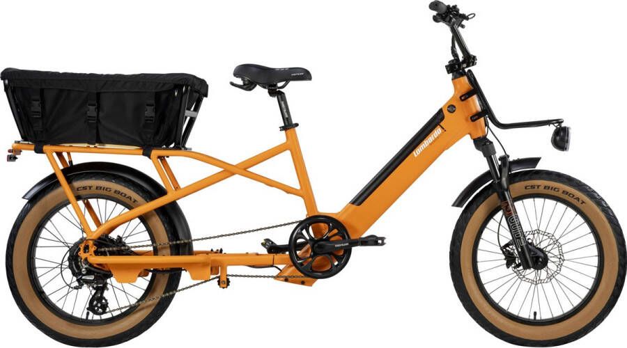 Lombardo MONDELLO 20 INCH H40 LONGTAIL E-BIKE 10 SPEED ORANGE