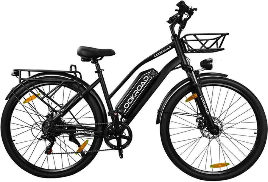 Lookraod L28 Elektrische Fiets – 28 250W Motor 36V 23Ah Accu 140km Bereik 7-Speed Shi o Hydraulische Rem – Zwart
