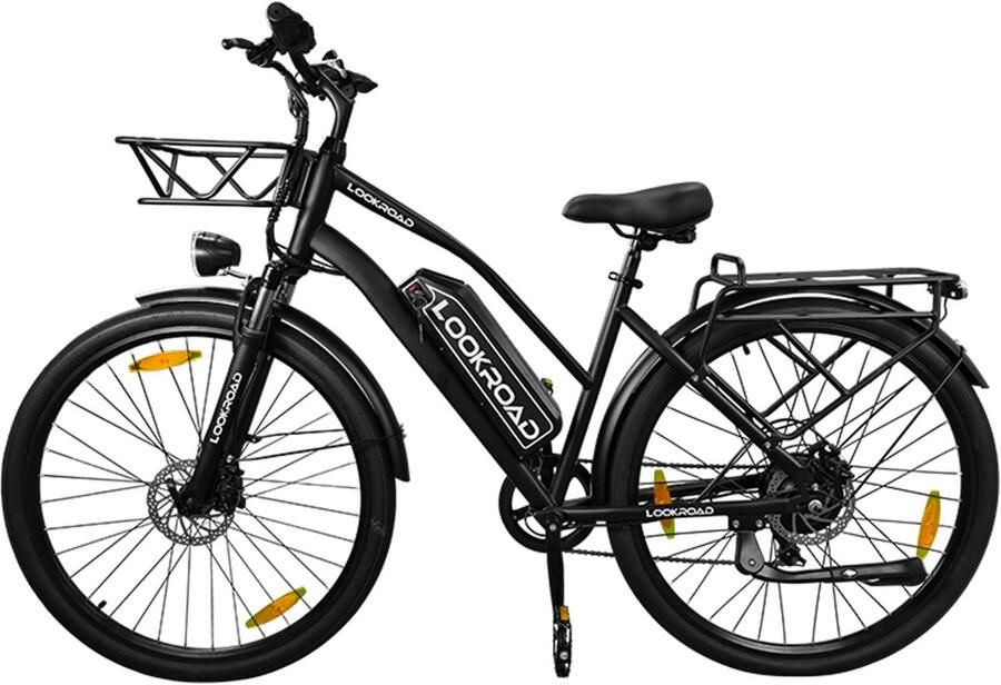 Lookraod L28 Elektrische Fiets – 28 250W Motor 36V 23Ah Accu 140km Bereik 7-Speed Shi o Hydraulische Rem – Zwart