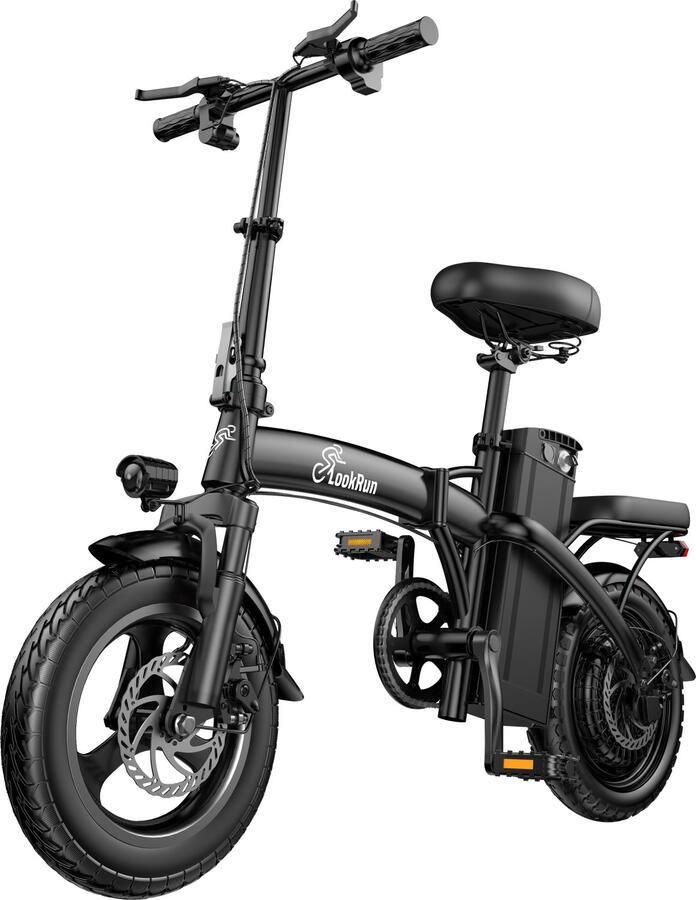 LOOKRUN Opvouwbare elektrische fiets 14 inch 250W 48V 13Ah 25 km u stads e-bike