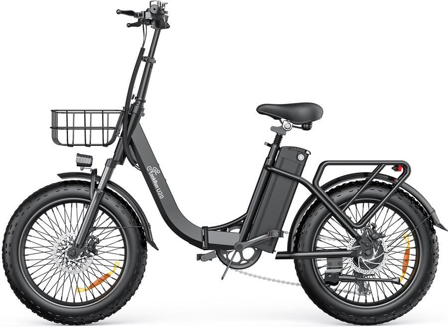 LOOKRUN U20 Elektrische fatbike 20 inch trapondersteuning tot 25 km u