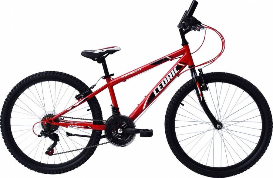 Marlin Cedric 24 Inch 28 Cm Jongens 18v V brakes Rood