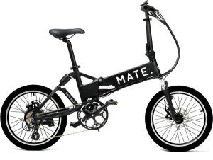 Mate City 250W Legacy Black elektrische vouwfiets 80km range Opvouwbaar Volledig geveerd Kleur display