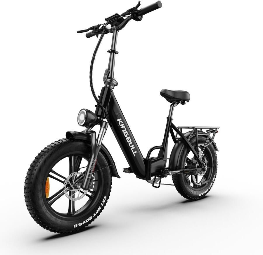 Maxtron Literider Elektrische Fiets–Opvouwbaar–648Wh Accu–Voor- en Achter Hydraulische Schijfrem –20×4.0 Inch Fatbike Banden – Actieradius tot 90 km – MOZO Aluminium Verende Voorvork met Lock-out – Elektrische Stadsfiets–Max. Belasting 180 kg–Zwart