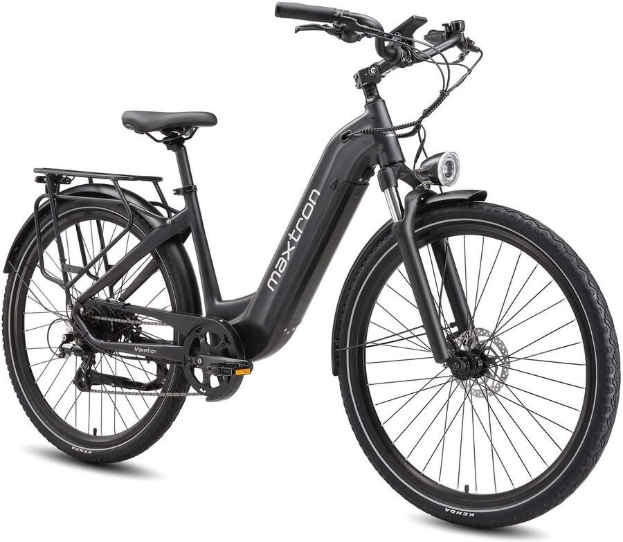 Maxtron Marathon Elektrische Fiets – 810Wh Accu – Actieradius tot 160 km – 700C×50C Banden – Shi o 7 Versnellingen – Verende Voorvork met Lock-out (Aluminium) – Mechanische Schijfrem – Stadsfiets – Max. Belastbaar 120 kg – Paars - Foto 3