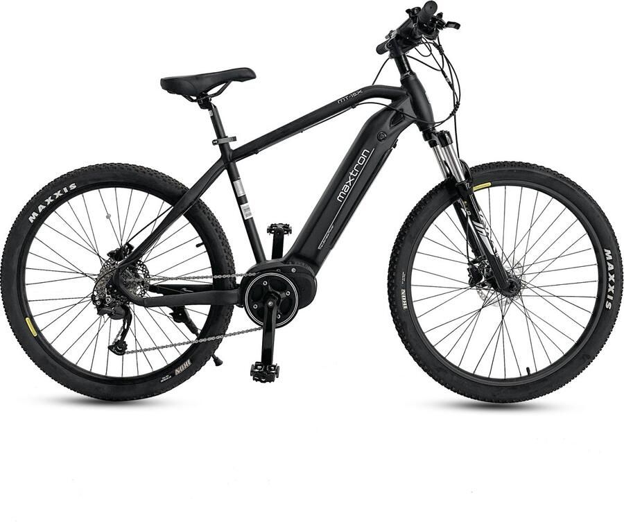 Maxtron MT-15X Elektrische Fiets 504Wh 36V 14Ah Accu 100 km Actieradius MAXXIS 27.5 × 2.20 Banden SHI O hydraulische schijfrem SHI O ALIVIO 9-speed Elektrische Mountainbikes Zwart