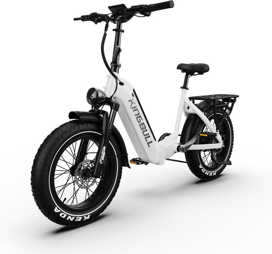 Maxtron Verve Opvouwbare Elektrische Fiets– 960Wh Accu –20×4.0 Inch Fatbike Banden –Actieradius tot 130 km –Voor- en Achter Hydraulische Schijfrem –ZOOM Aluminium Verende Voorvork met Lock-out– Shi o 8 Versnellingen– Elektrische Stadsfiets – Wit