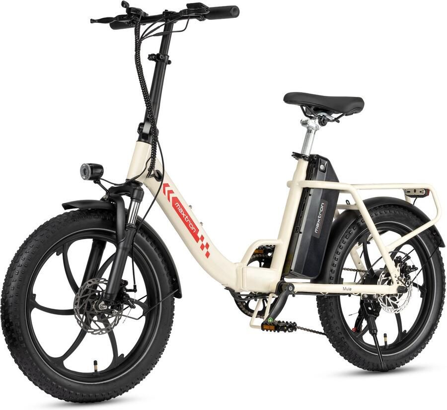 MAXTURN Mule-Volwassen elektrische fiets – Accu 48V 20Ah – 7 versnellingen – Banden 20×3 0 inch