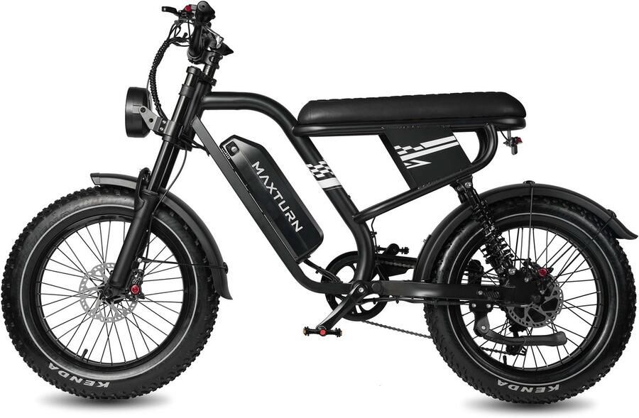 MAXTURN MX10-Elektrische stadsfiets – Accu 48V 13 5Ah – Banden 20×4 0 inch – Shi o 7 versnellingen