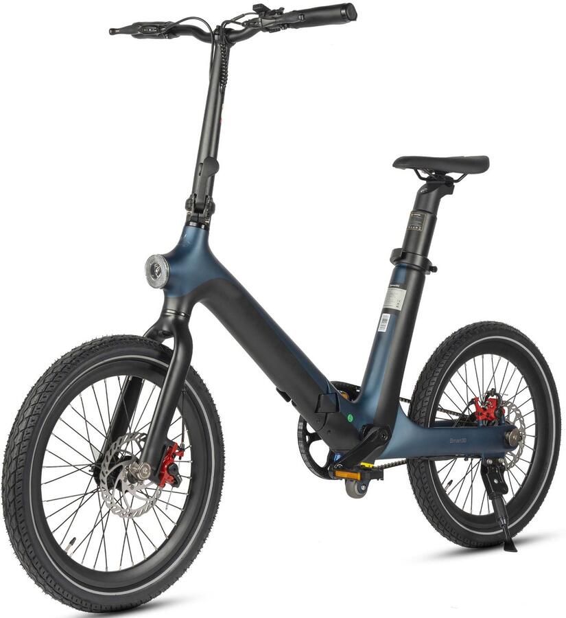 MAXTURN Smart30 Elektrische stadsfiets – Accu 36V 9 6Ah – Banden 20 inch zwart