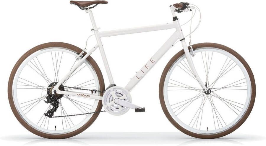 Life MBM URBAN STYLE Fixed Gear H 58 cm 21 Speed 28 Inch White