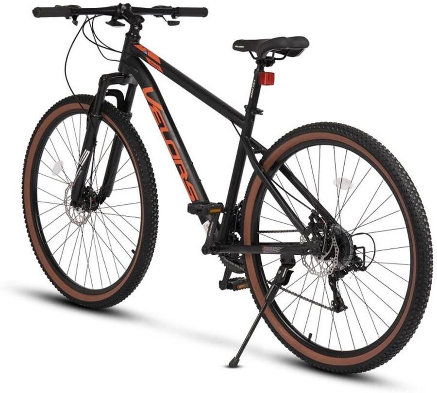 Merax Velors 29 Inch Mountainbike Hardtail 21 Versnellingen 80mm Voorvork 160mm Schijfrem All-Terrain Fiets voor Volwassenen 165-180cm Zwart