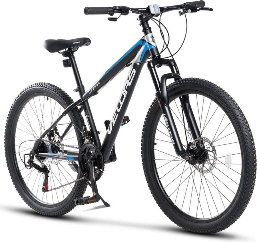 Merax Mountainbike 26-29 Inch en 21 Versnellingen Shi o TZ Kettenschakeling Stalen Frame MTB Hardtail Fiets