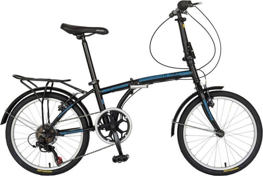 Merax Vouwfiets 20 Inch Citybike – 7 Versnellingen Shimano Tourney V-Brake Lichtgewicht Aluminium Frame Unisex Fiets met Bagagedrager