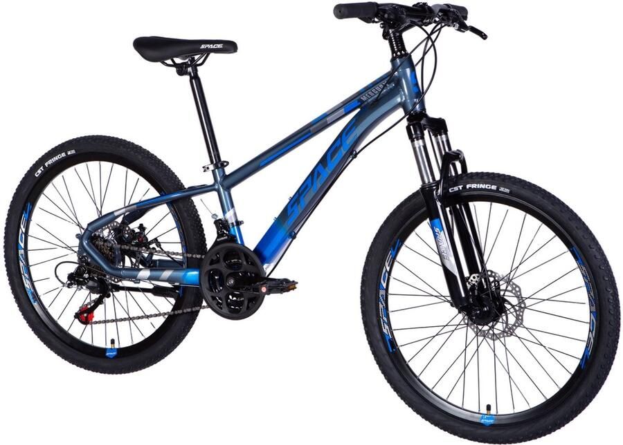 Mercury – Kinderfiets – 24 inch – 21 versnellingen – Schijfremmen – 130-160 cm – Blauw – Jongen