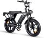 'merkloos' Fatbike V8 3.0 Hydraulisch Garantie Alarmsysteem E bike E-Fatbike Elektrische Fiets Begrenzer Met Accessoires Achterzitje Voetensteuntjes 2024 Model - Thumbnail 2