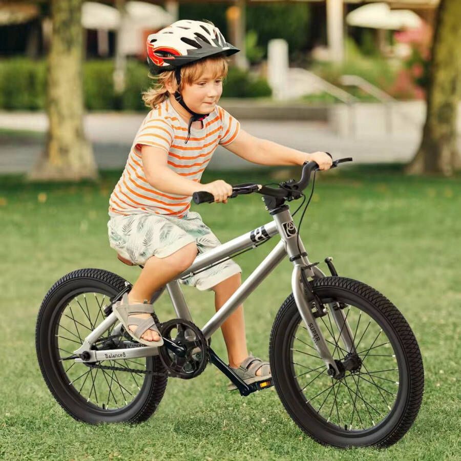'Merklos • Kinderfiets 20 inch • Fiets voor kinderen 7-9 jaar • sfiets sfiets 20 inch • Kinderfiets met handrem • Kinderfiets zonder versnellingen • Lichtgewicht kinderfiets • Aluminium