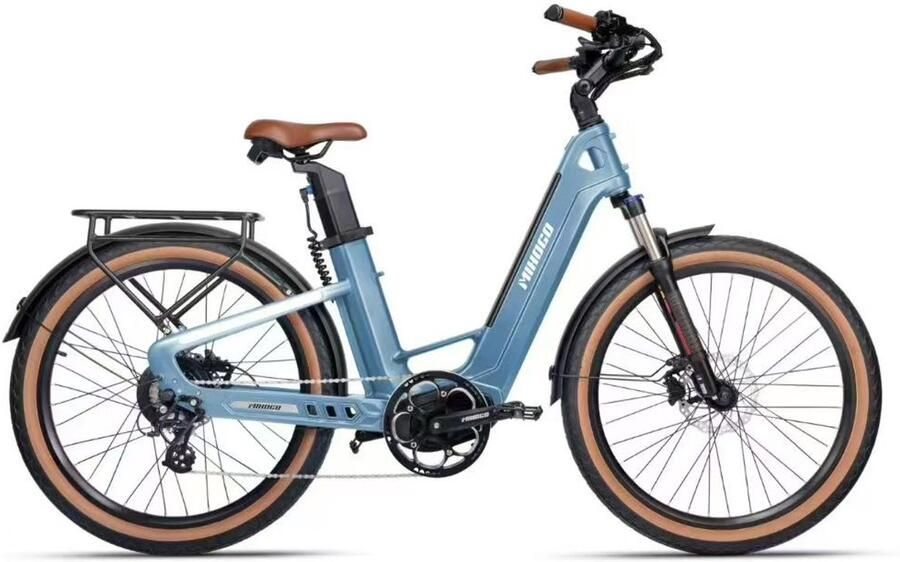 MIHOGO Air E-bike 25 km u 26inch 195km actieradius 750W motor 921.6Wh accu blauw