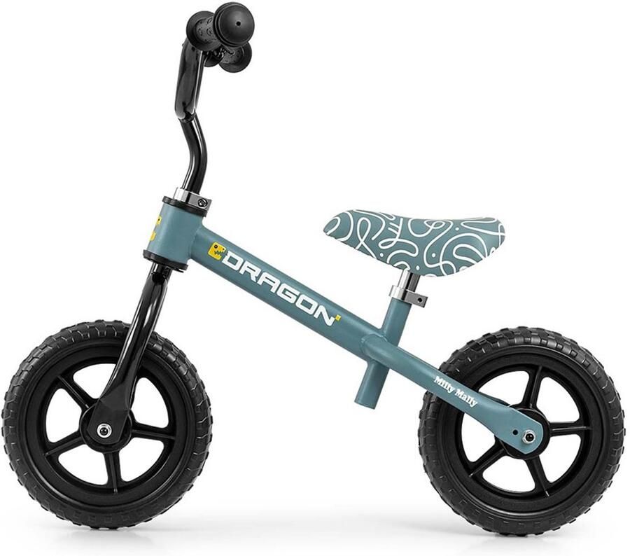 Milly Mally Dragon loopfiets blauw 10 inch Kinderloopfiets